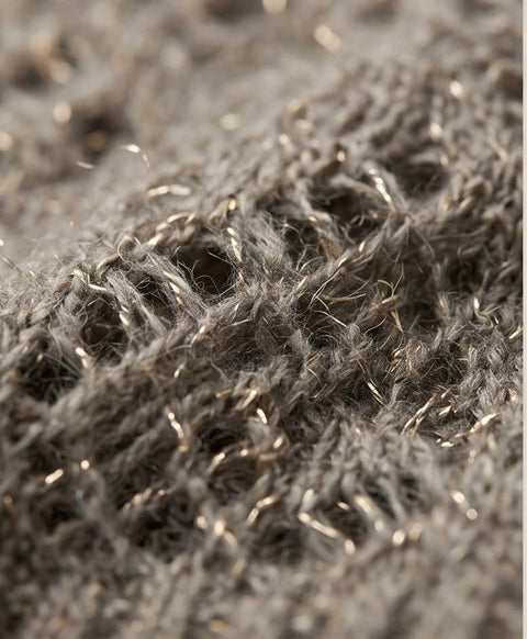 MAX MARA STUDIO ALBERO GILET RETE ALPACA