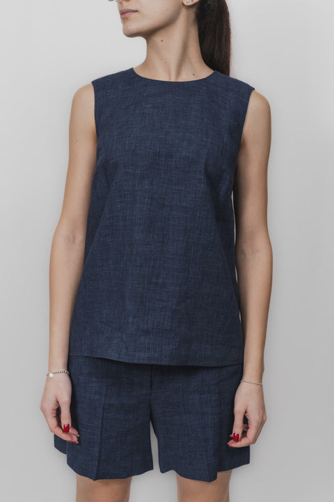 PAROSH CANOTTA SPALLA LARGA MISTO LINO