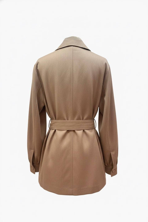 MAX MARA AGENZIA GIACCA SAHARIANA GABARDINE