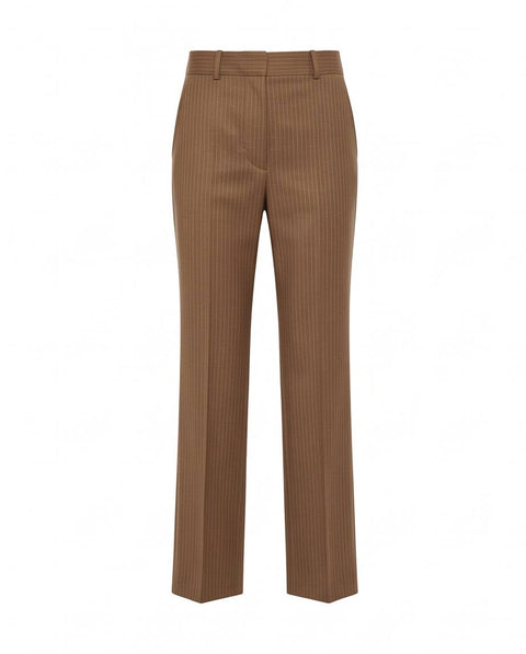 MAX MARA STUDIO CAMBUSA PANTALONE PALAZZO LANA GESSATA