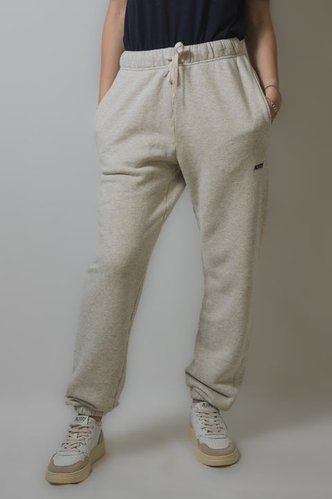 AUTRY PANTALONE CON CULISSE FELPA E RICAMO LOGO SU GAMBA
