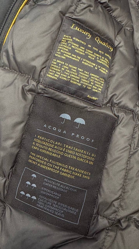 MOORER OVERSHIRT PETTORINA E CAPPUCCIO LANA LAMINATA