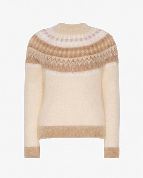 MAX MARA STUDIO GLASSA MAGLIA MOHAIR JACQUARD