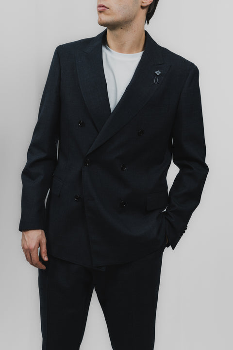 LARDINI COORDINATO DOPPIOPETTO PANTALONE PINCES GALLES