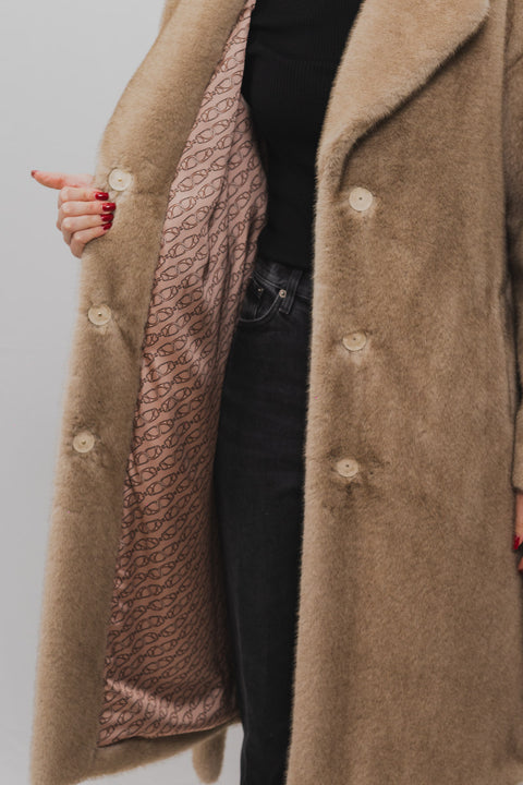 HERNO PELLICCIA 3/4 ECOVISONE