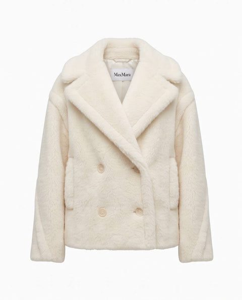MAX MARA ALCUNO TEDDY CORTO ALPACA SETA E CASHMERE