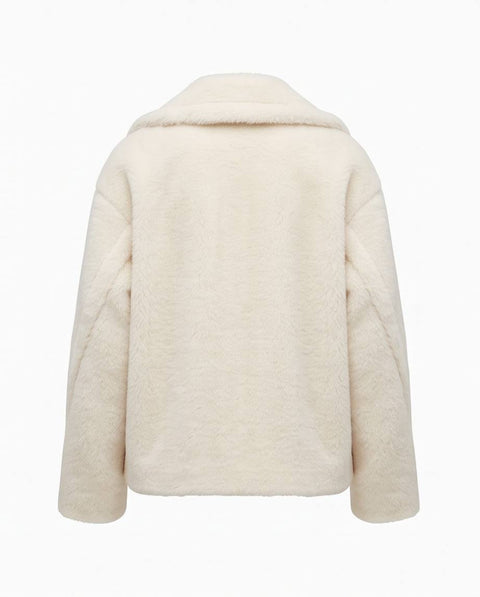 MAX MARA ALCUNO TEDDY CORTO ALPACA SETA E CASHMERE