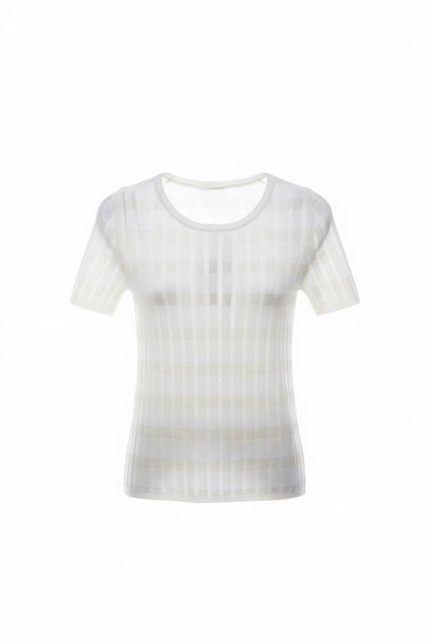 ROBERTO COLLINA MAGLIA VISCOSA RIGHE