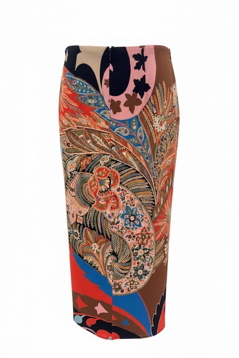 ETRO GONNA LUNGA JERSEY FANTASIA
