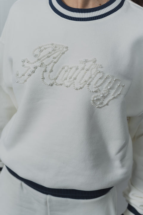 AUTRY FELPA LOGO CON PERLE