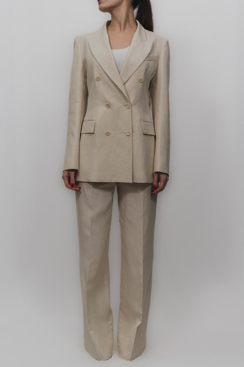 PAROSH GIACCA DOPPIOPETTO MISTO LINO