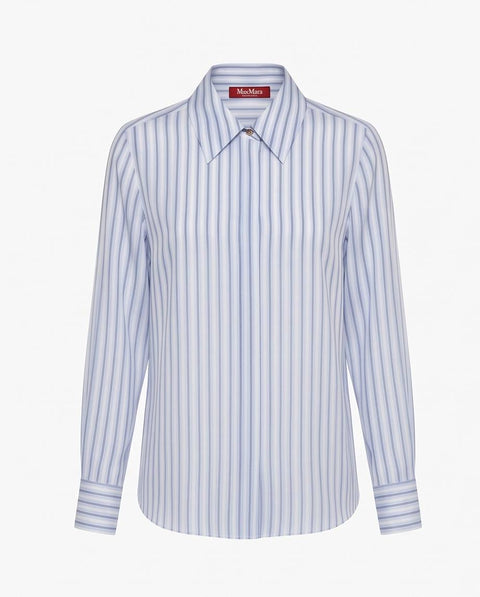 MAX MARA STUDIO FLIRT CAMICIA BACCHETTATA SETA