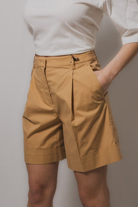 MVP WARDROBE SHORTS GAMBA DRITTA VESTIBILITA  VITA ALTA REALIZZATO NEL TESSUTO COTONE
