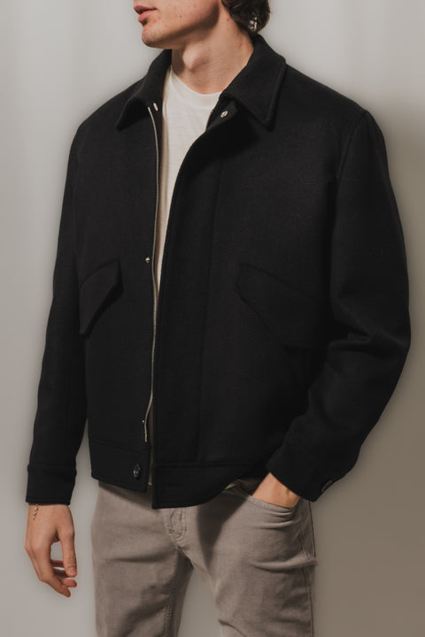 PT TORINO BOMBER ZIP LANA CASHMERE