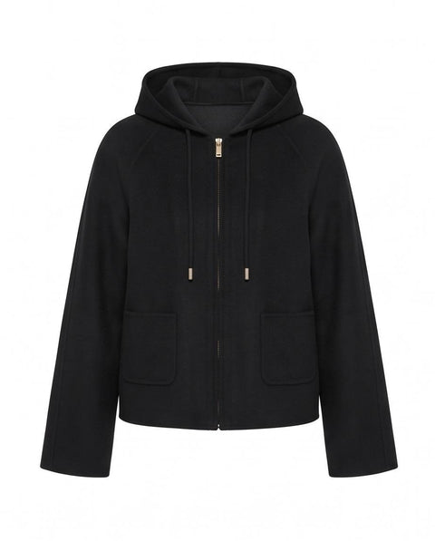 MAX MARA STUDIO RADENTE GIACCONE CON CAPPUCCIO LANA E CASHMERE