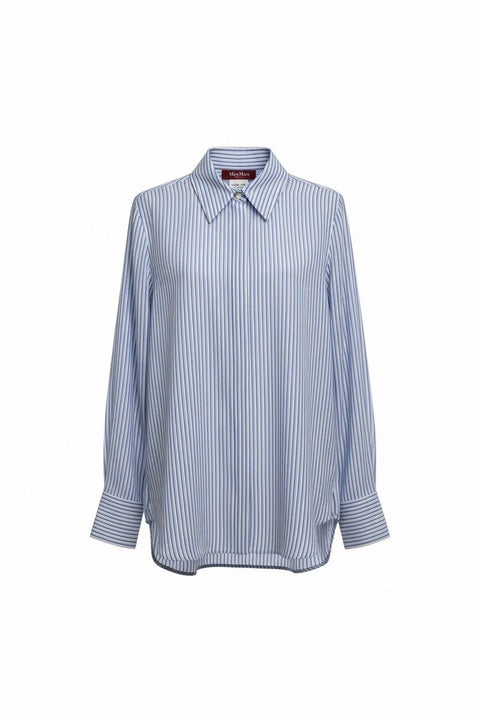 MAX MARA STUDIO FLIRT CAMICIA SETA BACCHETTATA