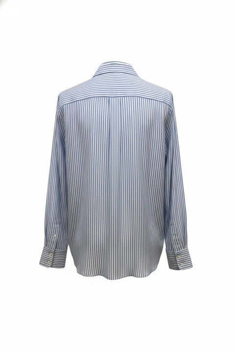 MAX MARA STUDIO FLIRT CAMICIA SETA BACCHETTATA