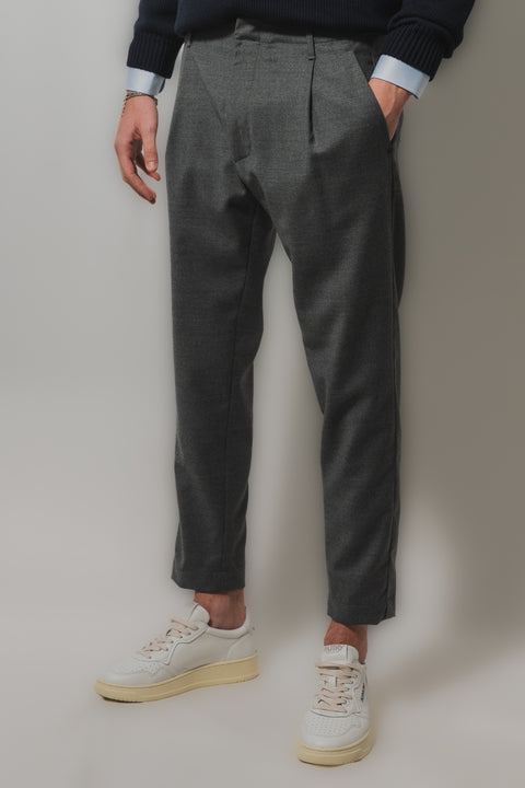 DONDUP BEN PANTALONE FLANELLA OVER FIT