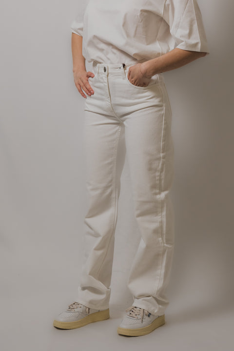 MVP WARDROBE JEANS VESTIBILITA  VITA ALTA GAMBA DRITTA REALIZZATO NEL TESSUTO BULL