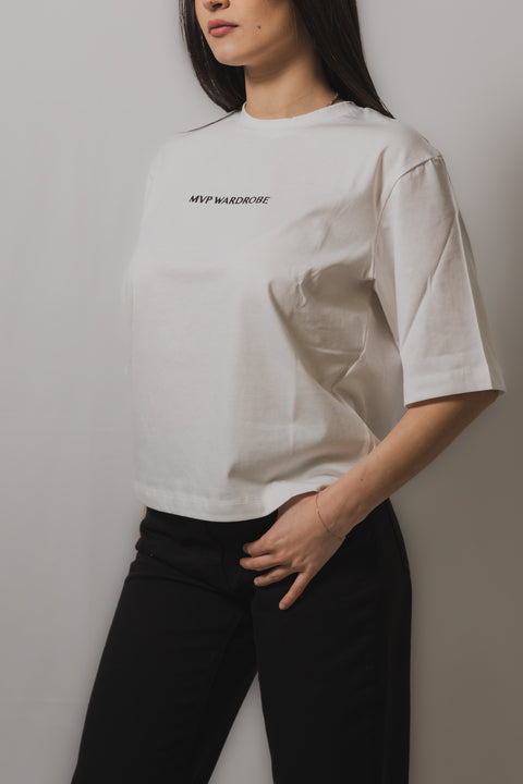 MVP WARDROBE T-SHIRT CON SPALLINE VESTIBILITA  SLIM REALIZZATO NEL TESSUTO COTONE