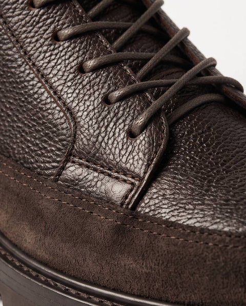 BRUNELLO CUCINELLI STIVALETTO CERVO E SUEDE FONDO CARRARMATO