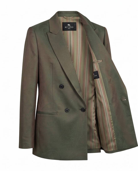 ETRO GIACCA OVER DOPPIOPETTO LANA SOLARO