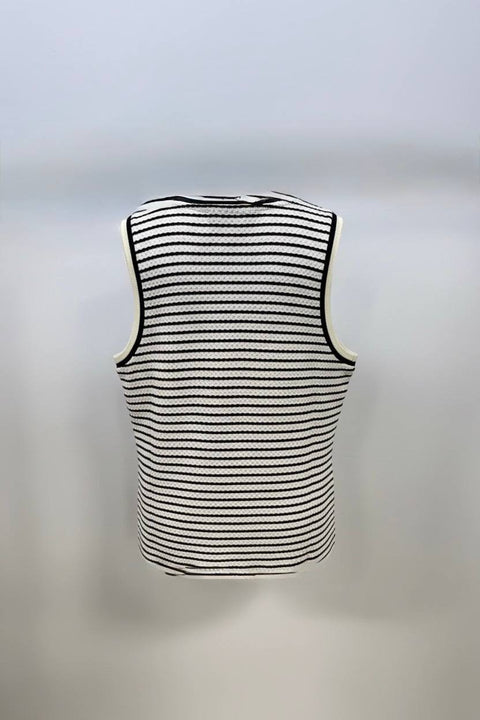 EMPORIO ARMANI TOP JERSEY RIGATO