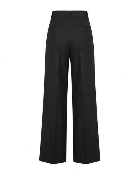 MAX MARA STUDIO SERIO PANTALONE PALAZZO TELA DI LANA