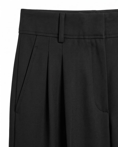 MAX MARA STUDIO SERIO PANTALONE PALAZZO TELA DI LANA