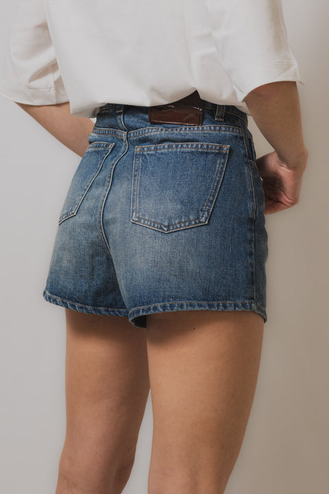 MVP WARDROBE SHORTS CORTO VESTIBILITA  VITA ALTA REALIZZATO NEL TESSUTO DENIM