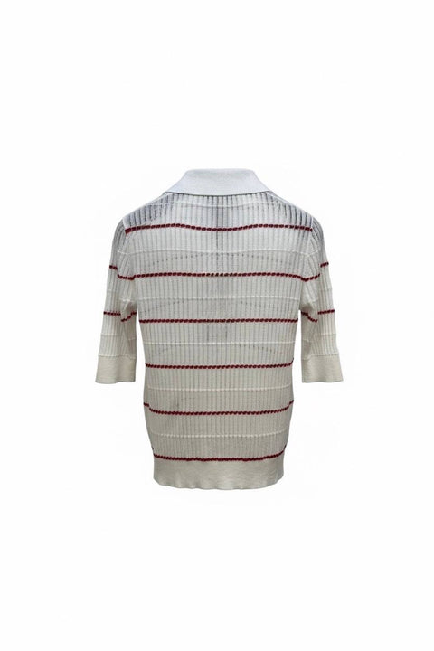 MAX MARA STUDIO GALLO POLO TRICOT TRAFORATA