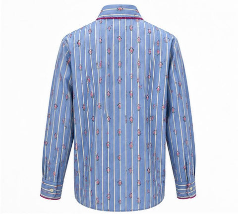 ETRO CAMICIA BACCHETTATA POPELINE