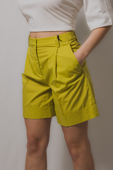 MVP WARDROBE SHORTS GAMBA DRITTA VESTIBILITA  VITA ALTA REALIZZATO NEL TESSUTO COTONE