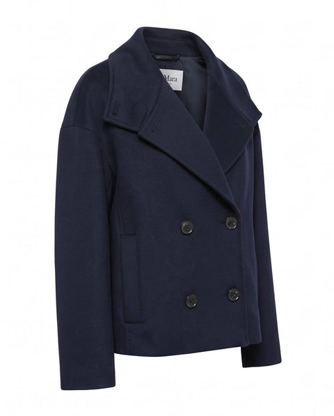 MAX MARA STUDIO ACERI GIACCONE LANA SETA E CASHMERE