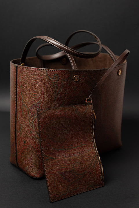 ETRO SHOPPING BAG LARGE ESSENTIAL ARNICA