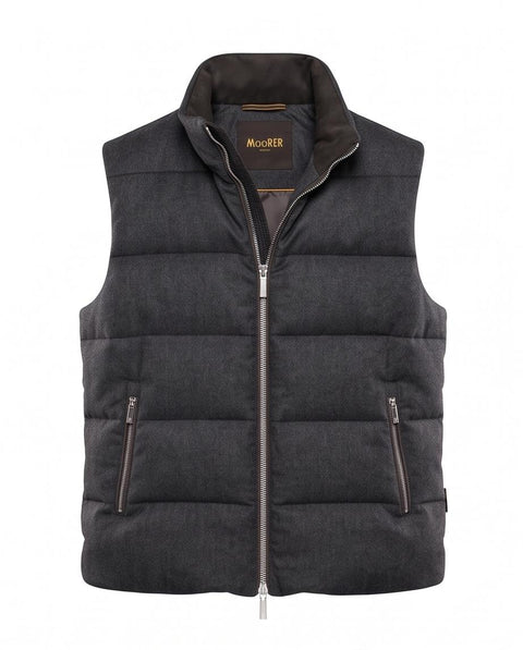 MOORER BOMBER MANICA REMOVIBILE LANA E NYLON