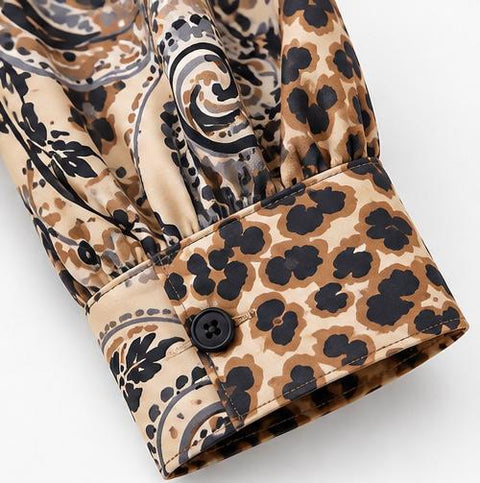 ETRO CAMICIA SETA STAMPA ANIMALIER