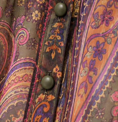 ETRO CAMICIA SETA STAMPA CASHMERE