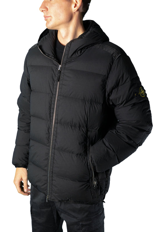 STONE ISLAND PIUMINO CAPPUCCIO NYLON LOGO