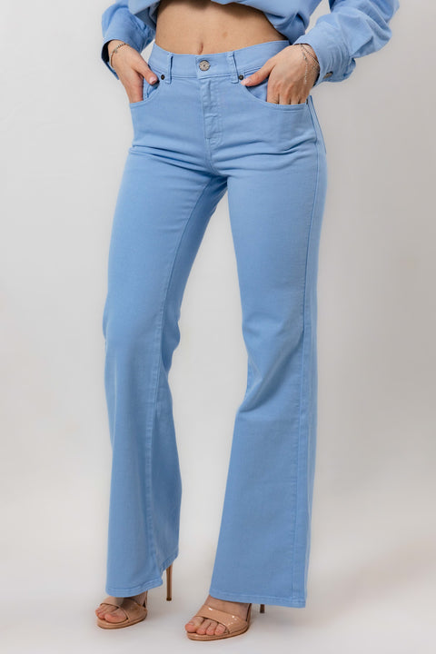 PAROSH JEANS FLAIRE BULL DENIM STRETCH