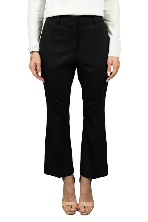 BCBGMAXAZRIA STRETCH WOOL CIGARETTE PANTS