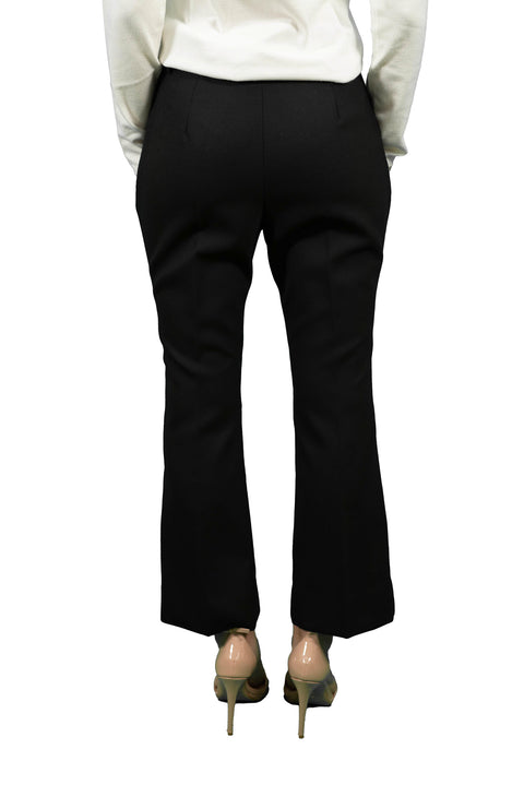 BCBGMAXAZRIA STRETCH WOOL CIGARETTE PANTS