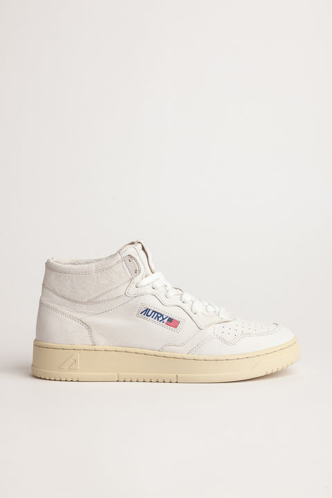 AUTRY SNEAKER PELLE FONDO BIANCO TAB LOGO