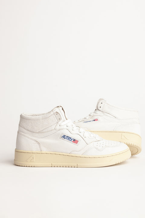 AUTRY SNEAKER PELLE FONDO BIANCO TAB LOGO