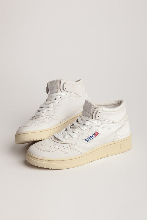 AUTRY SNEAKER PELLE FONDO BIANCO TAB LOGO