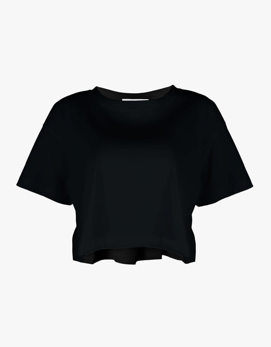 ATTIC AND BARN T-SHIRT CROPPED JERSEY