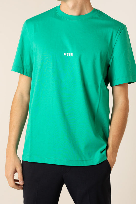 MSGM T-SHIRT JERSEY MICROLOGO PETTO