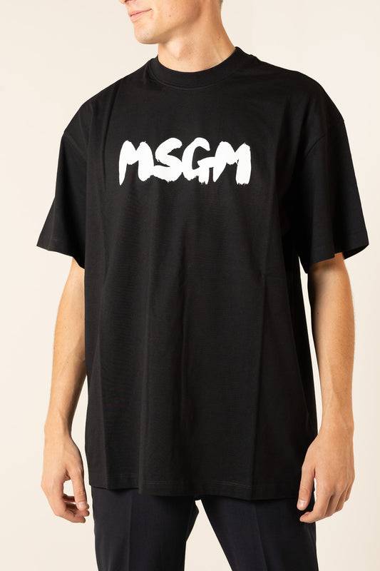 MSGM T-SHIRT JERSEY MACROLOGO