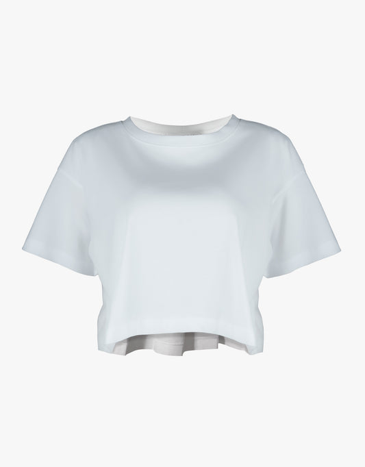 ATTIC AND BARN T-SHIRT CROPPED JERSEY