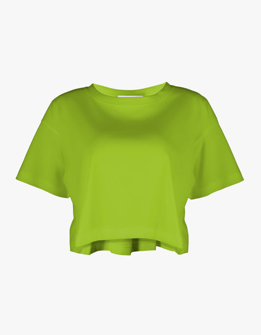 ATTIC AND BARN T-SHIRT CROPPED JERSEY